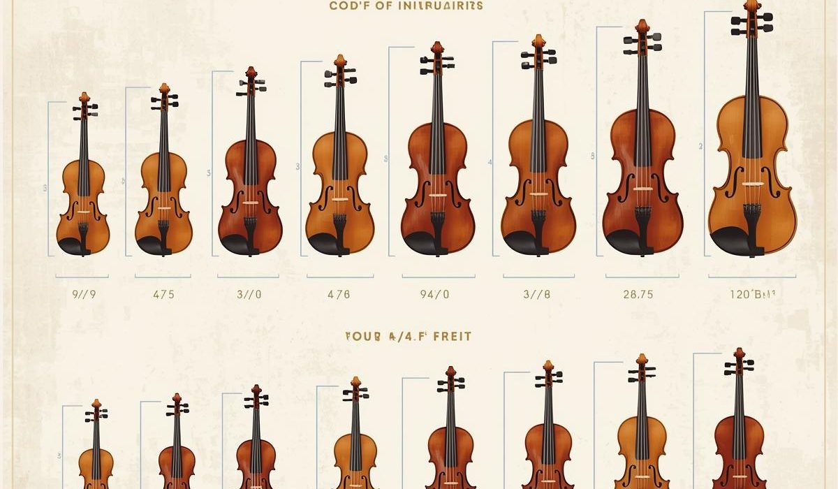 انتخاب سایز ویولن
