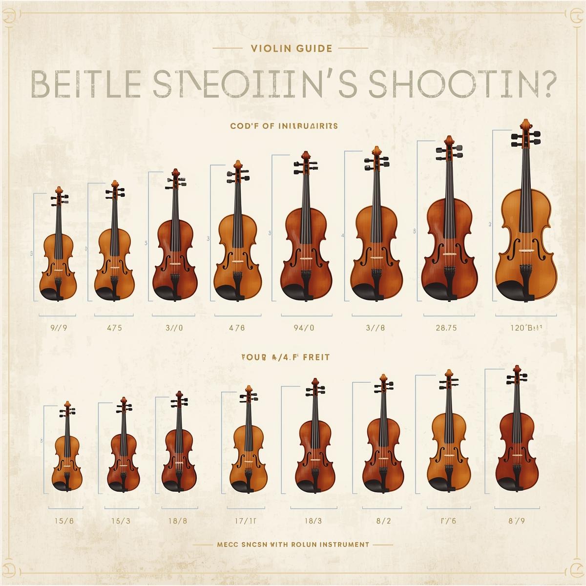 انتخاب سایز ویولن